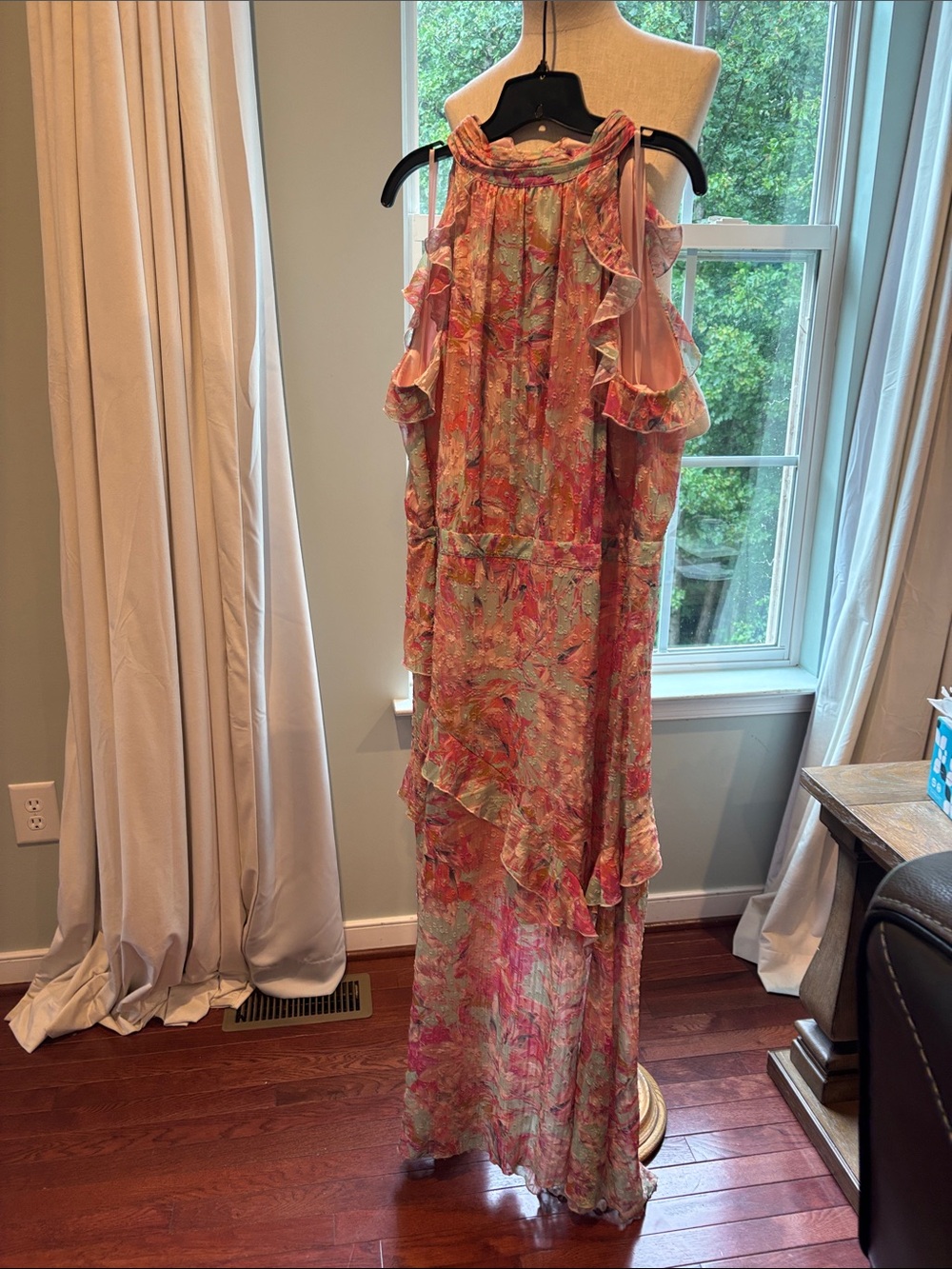 Alex Marie Dress Maxi Gown Floral Pink Fiona 18 W